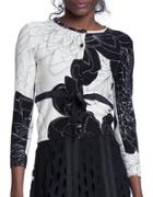 Tracy Reese Belted Floral Cardigan