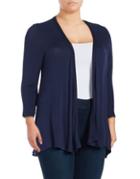 B Collection By Bobeau Plus Open-front Cardigan