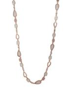 Ak Anne Klein Crystal & Mother-of-pearl Single Strand Necklace