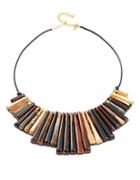 Kenneth Jay Lane Graduated Linear Stone Necklace