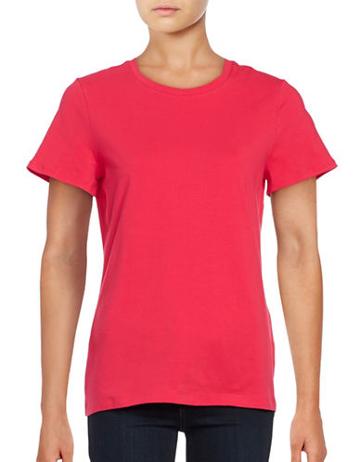 Lord & Taylor Crew Compact Cotton Tee