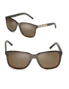 Burberry 58mm Check-print Wayfarer Sunglasses