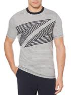 Perry Ellis Abstract Striped Tee