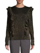 Michael Michael Kors Glitter Ruffle Top