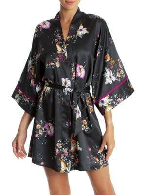 Midnight Bakery Lincoln Floral Printed Kimono Wrap