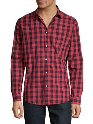Jack & Jones Gingham Button-front Shirt