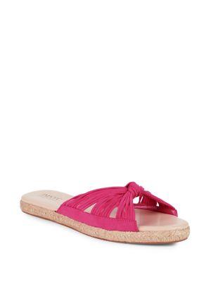 Imnyc Isaac Mizrahi Rosa Knotted Suede Slides