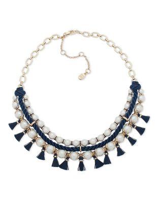 Ivanka Trump Faux Pearl Drama Frontal Necklace