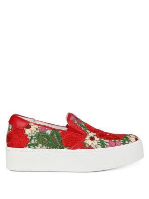 Kenneth Cole New York Joanie Leather Slip-on Platform Sneakers
