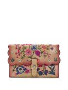 Patricia Nash Prairie Rose Embroidery Colli Leather Wallet