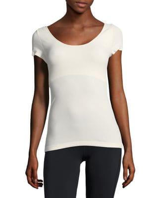 Bcbgeneration Penny Padded-shoulder Tee