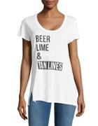 Ppla Beer, Lime And Tan Lines Tee
