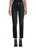 Hudson Jeans Riley Relaxed Embellished Cropped Jeans
