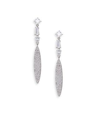 Nadri Cobblestones Medium Crystal Drop Earrings