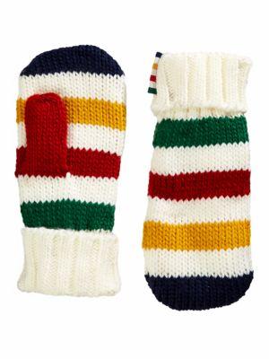 Hudson's Bay Company Striped Youth Mittens