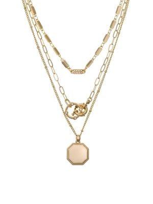 Laundry By Shelli Segal El Presidio Goldtone Multifunctional Layered Pendant Necklace