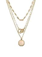Laundry By Shelli Segal El Presidio Goldtone Multifunctional Layered Pendant Necklace
