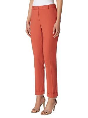 Tahari Arthur S. Levine Petite Shannon Cropped Cuff Pants
