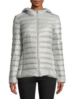 Design Lab Hooded Down Coat