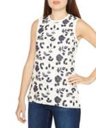 Dorothy Perkins Sleeveless Lace Floral-embroidered Top