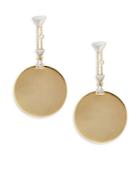 House Of Harlow Stud Accented Disc Drop Earrings