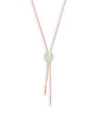 Nadri Isola Bolo Crystal And Silver Lariat Necklace