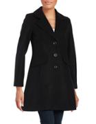 Cece Notched Collar Wool Blend Coat