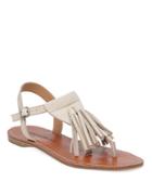 Lucky Brand Anneke Leather Flat Sandals