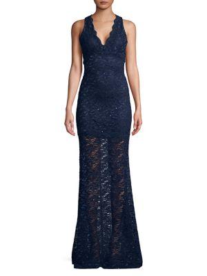 Jump Glitter And Lace Gown