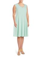 Calvin Klein Plus Sleeveless Fit-and-flare Dress