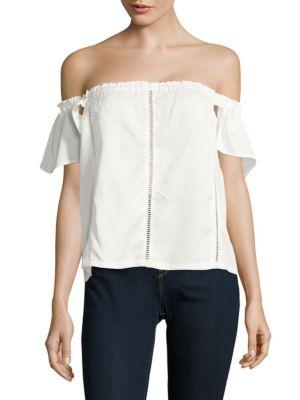 Design Lab Lord & Taylor Off-the-shoulder Cutout Top