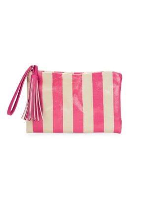 Core Striped Canvas Pouch