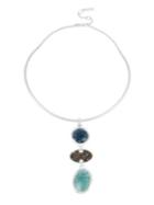 Kenneth Cole New York Glacier Mixed Crackle Stone Drop Collar Necklace