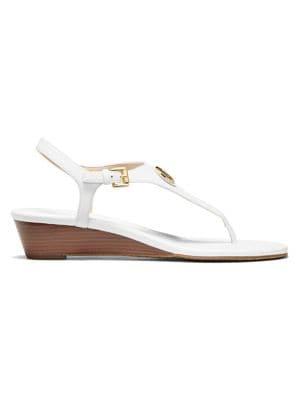 Michael Michael Kors Ramona Leather Wedge Sandals