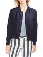 Vince Camuto Ethereal Dawn Full-zip Twill Bomber Jacket