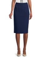 Nipon Boutique Stretch Crepe Pencil Skirt