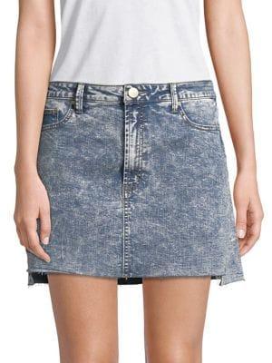 Design Lab Macd Step Hem Mini Skirt