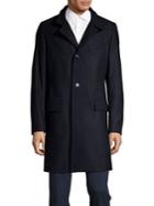 Hugo Boss Wool-blend Button Front Coat