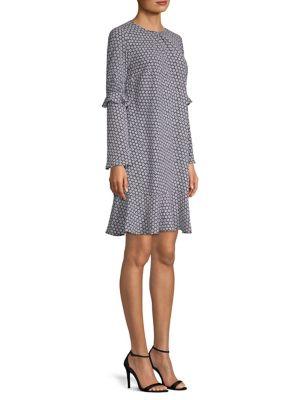 Michael Michael Kors Carnation Bell-sleeve Dress