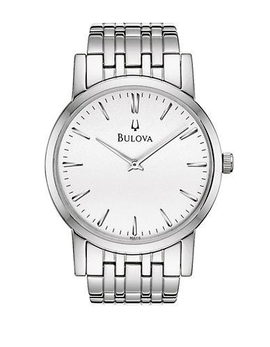 Bulova Mens Stainless Steel Bracelet Watch