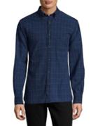 Brooks Brothers Red Fleece Windowpane Cotton Casual Button-down Shirt