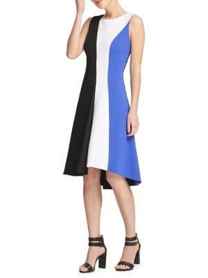 Donna Karan Multi-color Fit-&-flare Dress