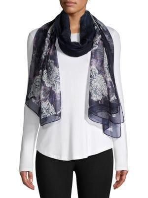 Cejon Sheer Floral Scarf