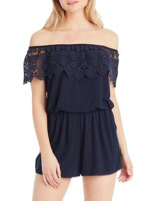 Jessica Simpson Plus Ace In Lace Romper