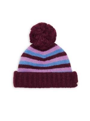 Kate Spade New York Striped Pom Beanie
