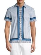 Perry Ellis Engineered Geo-print Short-sleeve Shirt