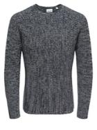 Only And Sons Melange Knitted Cotton Sweater