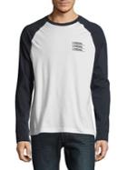 Original Penguin Loading Long-sleeve Cotton Baseball Tee