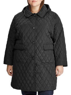 Lauren Ralph Lauren Plus Quilted Hooded Jacket