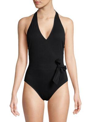 Gottex One-piece Halter Plunge Swimsuit